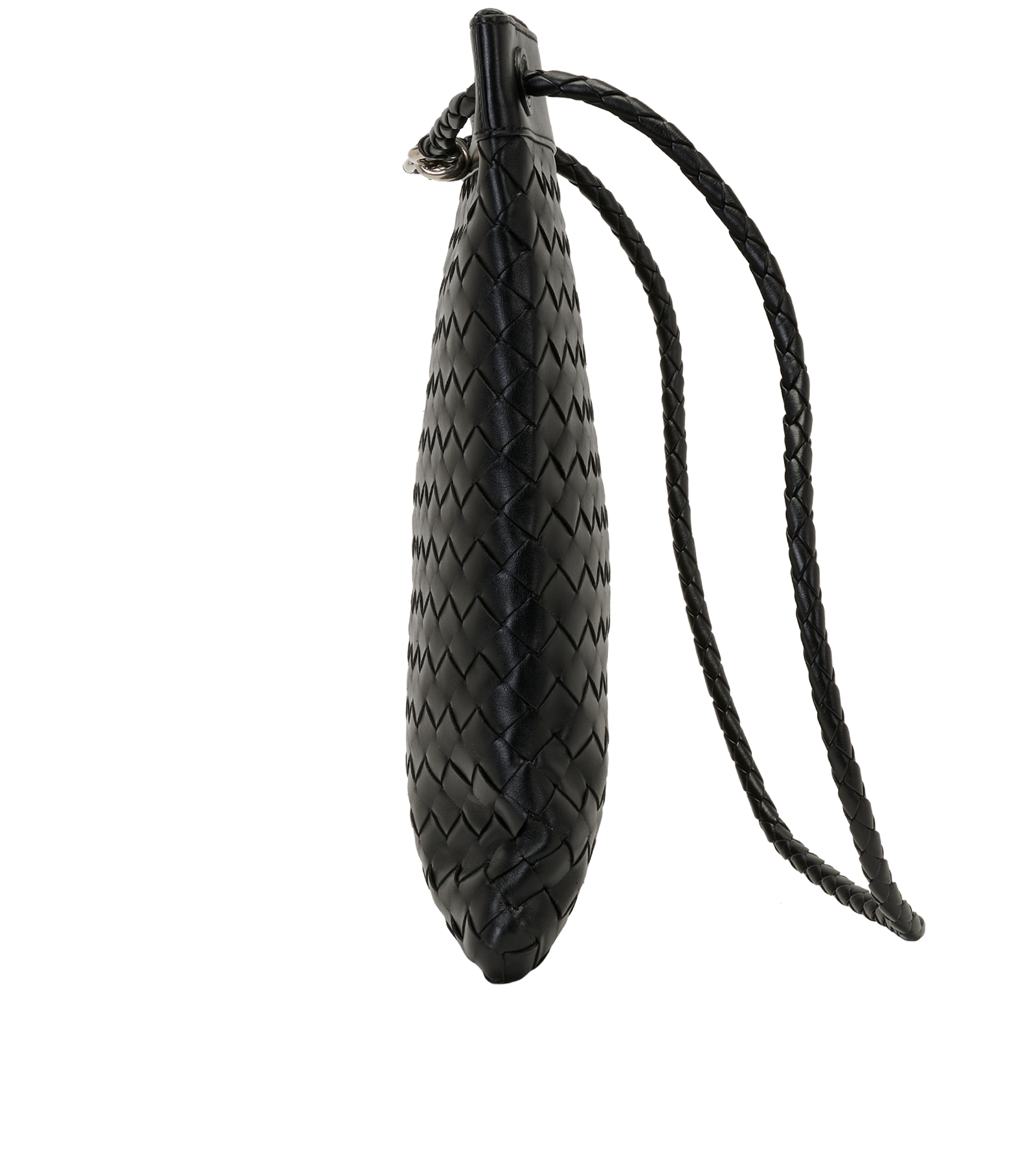 Flat Andiamo Messenger, &pound;1,100, Handbags, Black, Leather, Bottom view